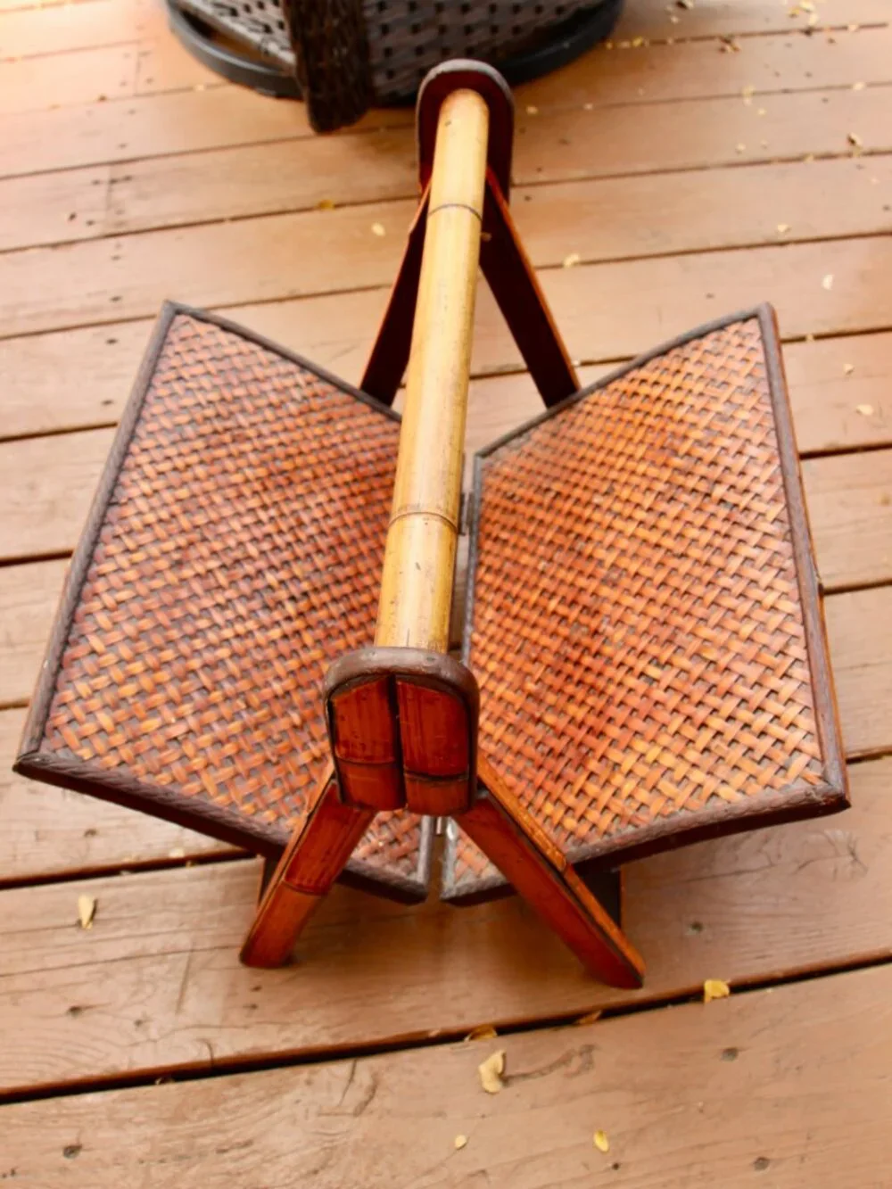 Vintage bamboo/cane Magazine rack